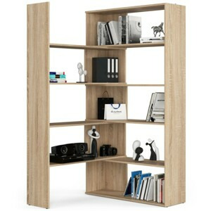 Ak furniture Knihovna TWIST dub sonoma