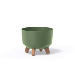 Prosperplast Květináč Gracyeen III zemitě zelený, varianta 20 cm
