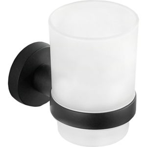 Sklenička na zubní kartáčky s úchytem MEXEN REMO černá