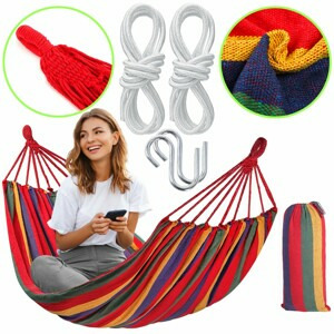 Bluegarden Hamaka Red Rainbow pro 1 osobu
