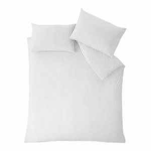 Bílé povlečení na dvoulůžko 200x200 cm So Soft Easy Iron – Catherine Lansfield