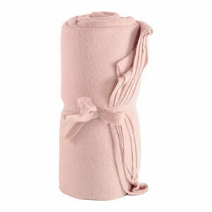 Růžová fleecová deka 130x160 cm Riso – Tiseco Home Studio