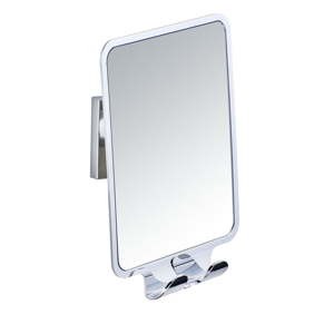 Samodržící nástěnné zrcadlo se 2 háčky Wenko Vacuum-Loc, nosnost až 33 kg