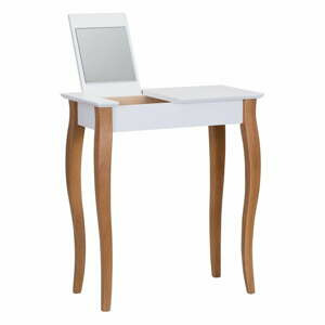 Bílý toaletní stolek se zrcadlem Ragaba Dressing Table, délka 65 cm