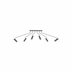 Černé stropní svítidlo s kovovým stínítkem 192 cm Ramus - Markslöjd