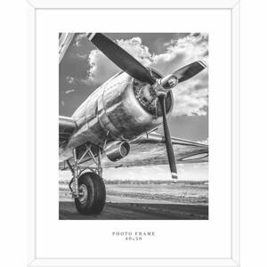 Bílý nástěnný rámeček Styler Floryda, 43 x 53 cm