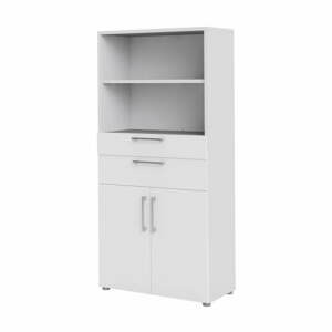 Bílá modulární knihovna 89x189 cm Prima – Tvilum