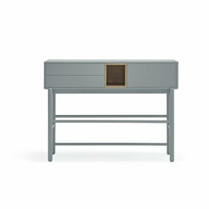 Modro-šedý konzolový stolek 35x120 cm Corvo – Teulat