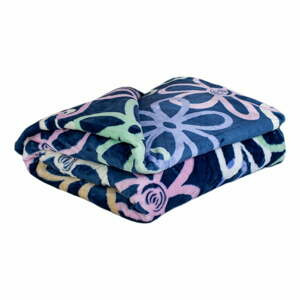 Mikroplyšová deka My House Květiny, 150 x 200 cm