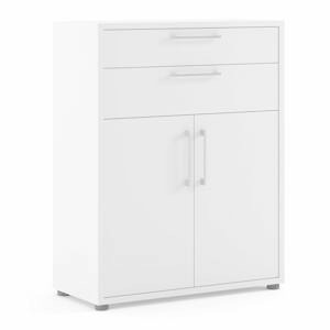 Bílá modulární knihovna 89x113 cm Prima – Tvilum