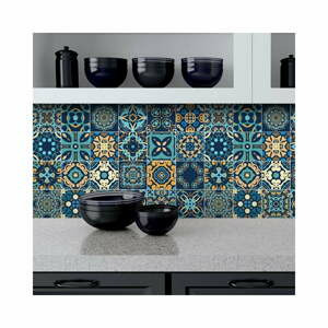 Sada 9 dekorativních samolepek na zeď Ambiance Dizier, 15 x 15 cm