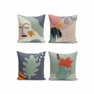 Povlaky na polštáře v sadě 4 ks 43x43 cm – Mila Home