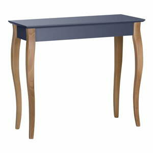 Grafitově šedý odkládací stolek Ragaba Console, délka 85 cm