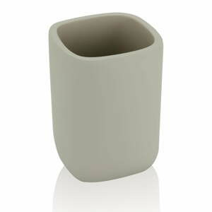 Šedý keramický kelímek na zubní kartáčky Elegant - Tomasucci