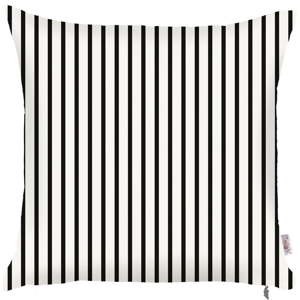 Černobílý povlak na polštář Mike & Co. NEW YORK Pinky Light Stripes, 43 x 43 cm