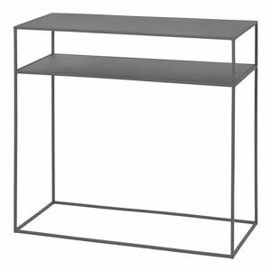 Černý kovový konzolový stolek 35x85 cm Fera – Blomus