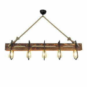 Závěsné svítidlo z borovicového dřeva Jason