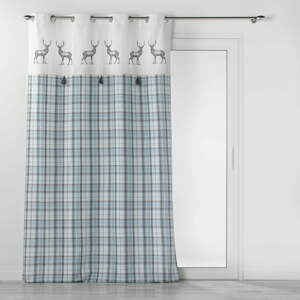 Bílo-modrý závěs 140x240 cm Megeve – douceur d'intérieur