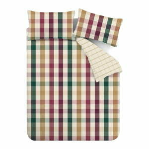 Povlečení na jednolůžko 135x200 cm Autumn Check – Catherine Lansfield