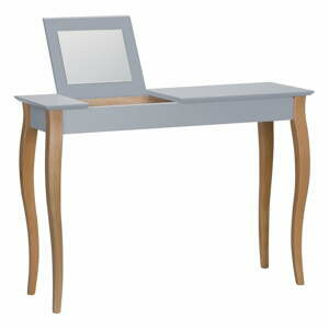 Šedý toaletní stolek se zrcadlem Ragaba Dressing Table, délka 105 cm
