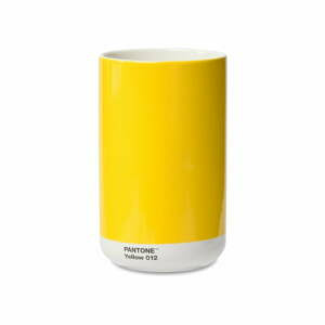 Žlutá keramická váza Yellow 012 – Pantone