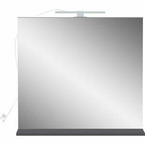 Nástěnné zrcadlo s osvětlením a poličkou  76x75 cm – Germania