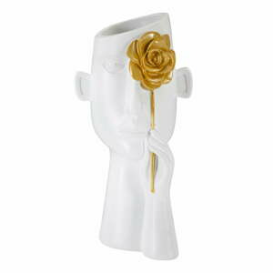 Bílá váza z polyresinu 27 cm Fiore – Mauro Ferretti