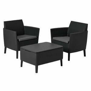 Šedý zahradní lounge set pro 2 Salemo – Keter