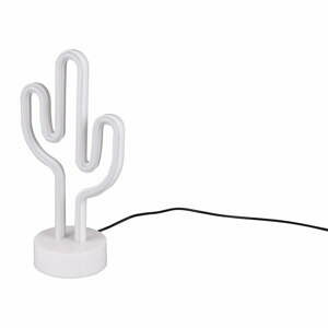 Bílá LED stolní lampa (výška 29 cm) Cactus – Trio