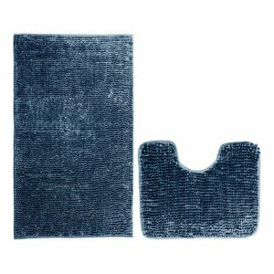 Sada 2 tmavě modrých koupelnových předložek AmeliaHome Bati