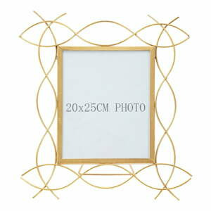 Kovový stojací rámeček na fotky Mauro Ferretti Glam X, 35,5 x 37 cm