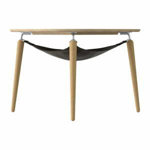 Konferenční stolek v přírodní barvě ø 80 cm Hang Out – UMAGE