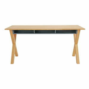 Pracovní stůl s deskou v dubovém dekoru 70x160 cm Luca – Woodman