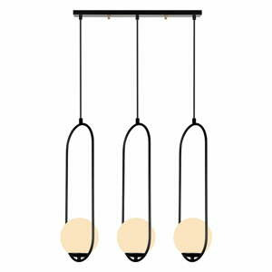 Černé závěsné svítidlo Squid Lighting Arch, výška 146 cm