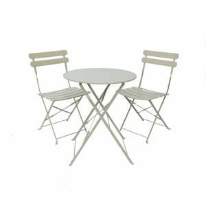 Béžový zahradní jídelní set pro 2 Bistro - Rojaplast