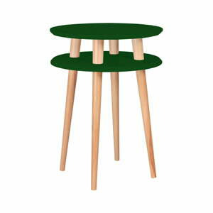 Tmavě zelený odkládací stolek Ragaba Ufo, ⌀ 45 cm