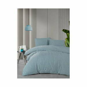 Modré prodloužené povlečení na dvoulůžko 200x220 cm – Mila Home