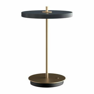 Antracitová LED stmívatelná stolní lampa s kovovým stínidlem (výška 31 cm) Asteria Move – UMAGE