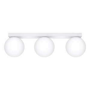 Bílé stropní svítidlo se skleněným stínidlem ø 12 cm Umerta – Nice Lamps