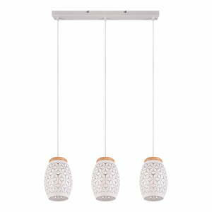 Bílé závěsné svítidlo ø 15 cm Bidar – Trio