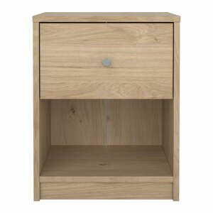 Noční stolek v dekoru dubu s poličkami May - Tvilum
