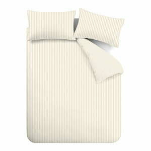 Béžovo-krémové flanelové povlečení na jednolůžko 135x200 cm – Catherine Lansfield