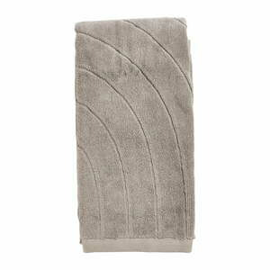 Šedý froté bavlněný ručník 50x100 cm Time – Zone