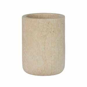 Krémový mramorový kelímek na zubní kartáčky Marble – Mette Ditmer Denmark