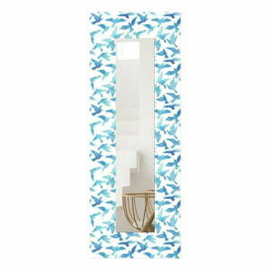 Nástěnné zrcadlo s dřevěným rámem 40x120 cm – Wallity