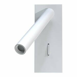 Bílé nástěnné svítidlo SULION Clara, výška 16,5 cm