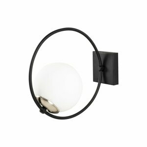 Černé kovové nástěnné svítidlo Opviq lights Aria