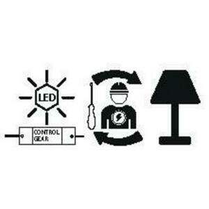 Eglo STOLNÍ LAMPA, 14,5/26,5 cm