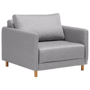 Cantus ROZKLÁDACÍ KŘESLO NA SPANÍ, textil, šedá