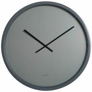 Nástěnné šedé minimalistické hodiny ZUIVER BANDIT